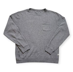 Vuori Jeffreys V218 Pullover Crew Neck Sweatshirt Gray Athleisure Mens Large